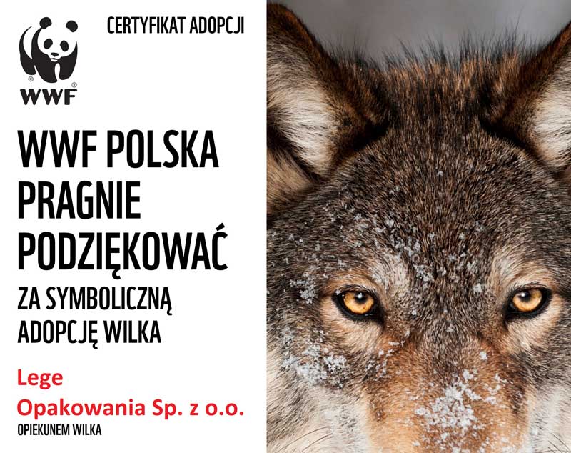 Wolf Adoption Certificate